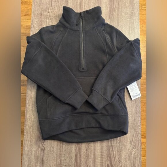 Lululemon Scuba Oversized Tumbled Fleece Funnel-Neck,Half Zip sweater.Black.XS/S - Picture 8 of 16